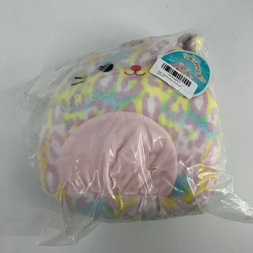 Squishmallows Soraya Cheetah Corn Unicorn Pastel Pink Aerie Plush Tie Dye 8 Inch